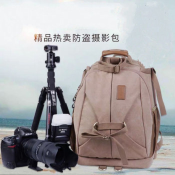 BeiLong/北龙双肩帆布摄影包 专业摄影背包 多功能摄影包